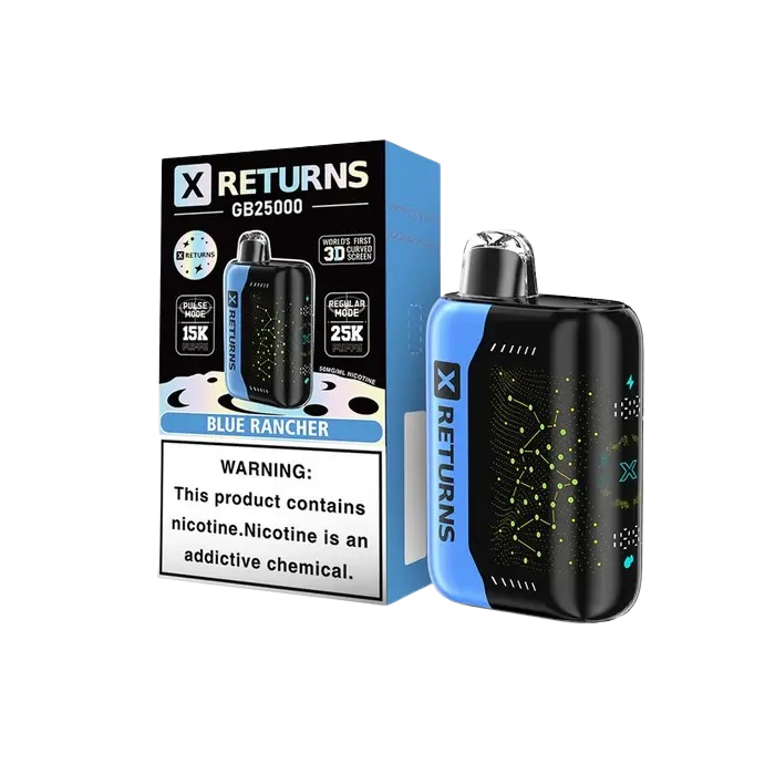 X Returns 25000 puffs