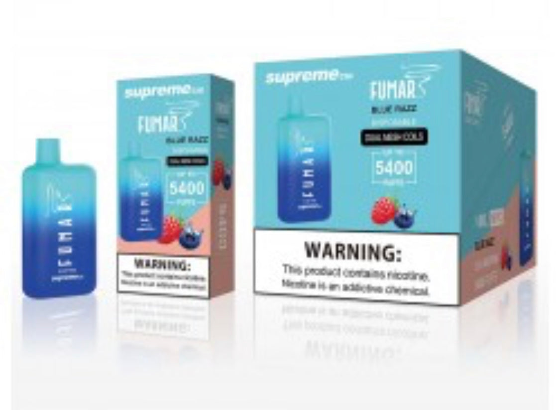 Supreme Fumar BLUE RAZZ (5400 puffs)